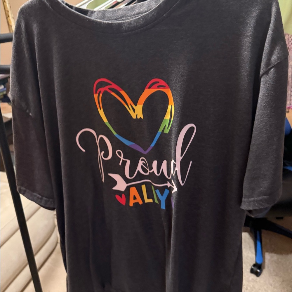 Proud Ally T-Shirt - Dark Grey